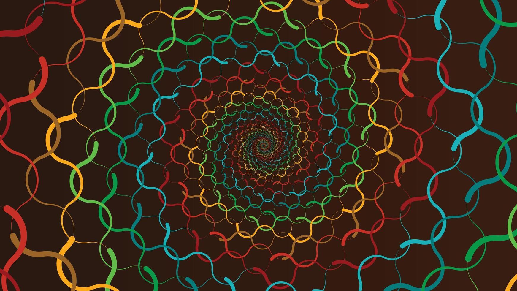 Abstract spiral spinning round vortex background. vector