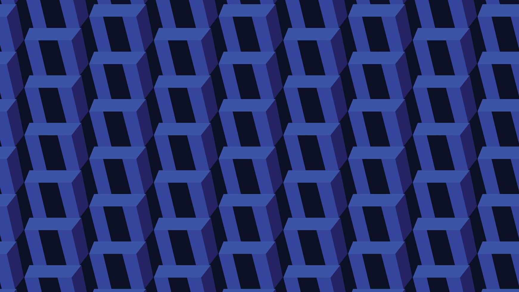 Abstract spiral wavy round line net vortex style creative background in dark blue vector