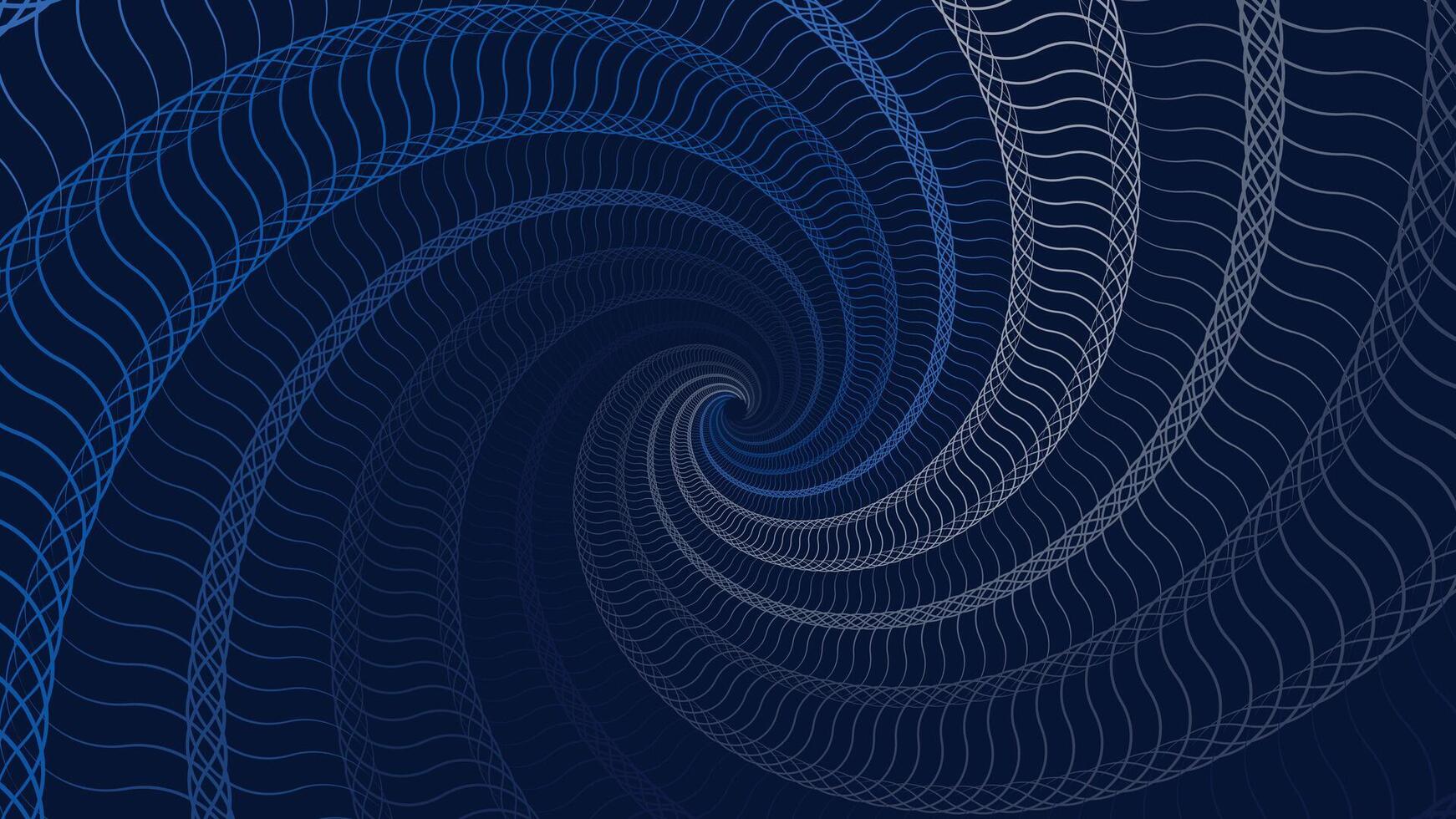 Abstract spiral dotted net line round vortex background vector