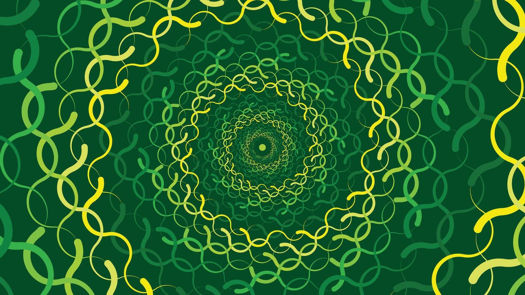 Abstract spiral green color shading minimalist vortex style background. vector