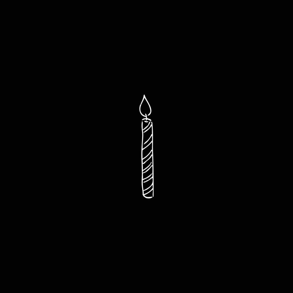 Outline Candle Logo vector