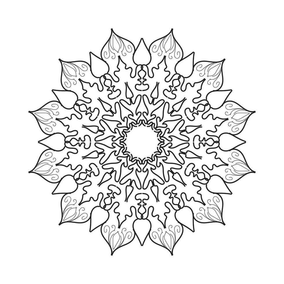 Mandalas for coloring book. Decorative round ornaments. vector