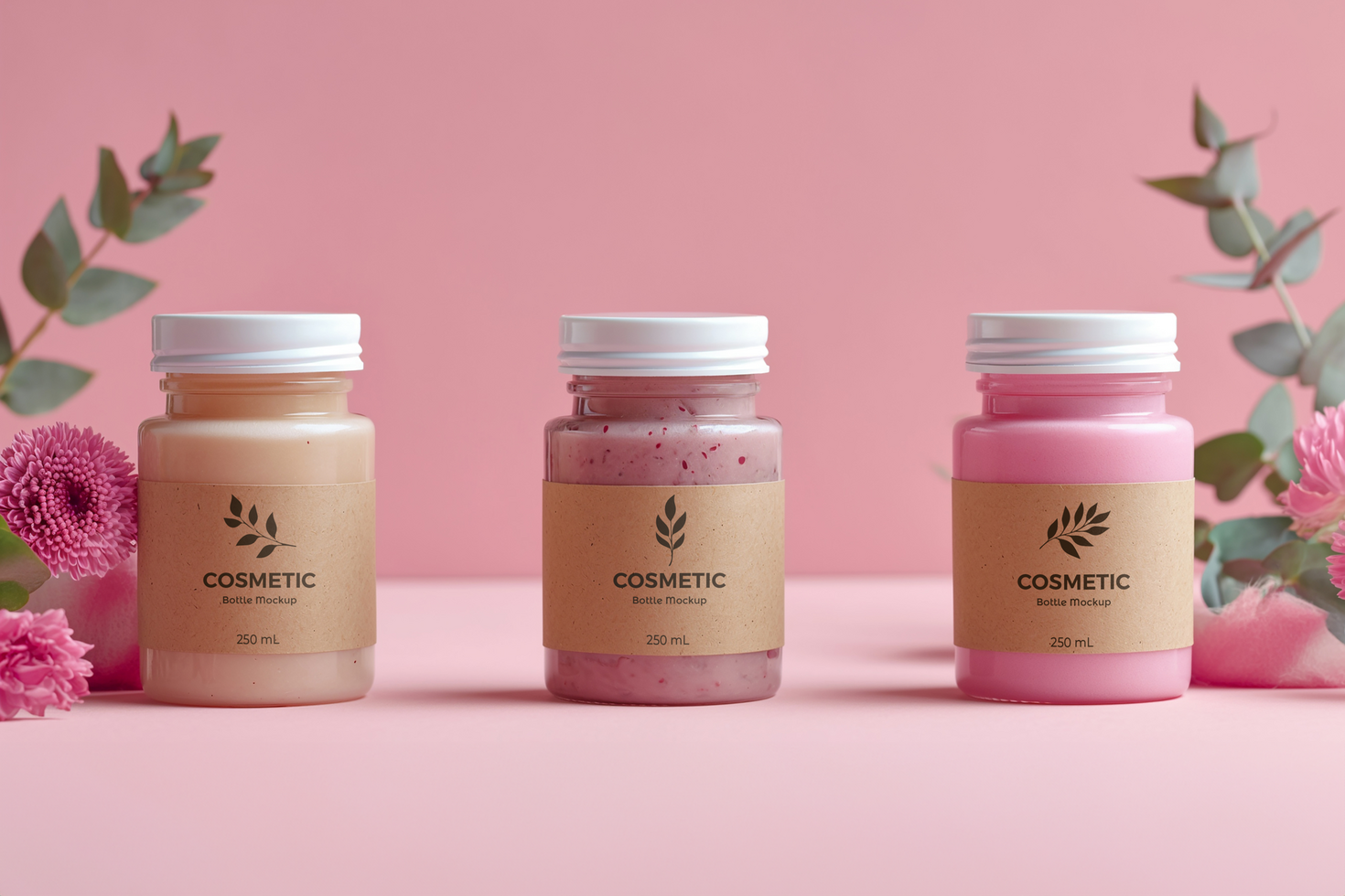 AI generated Glass Cream Jar Mockup psd