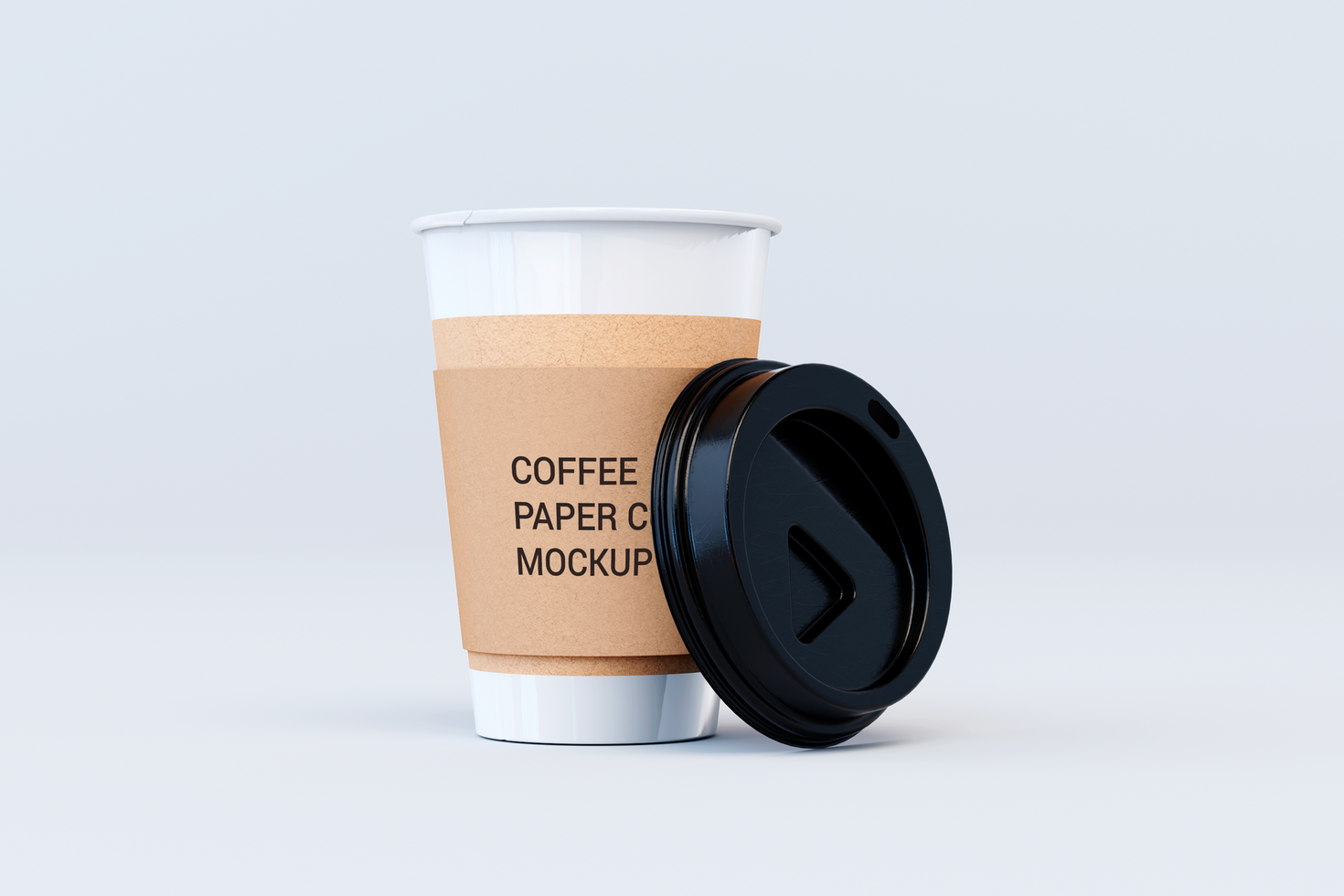 Take away paper coffee cup mockup psd