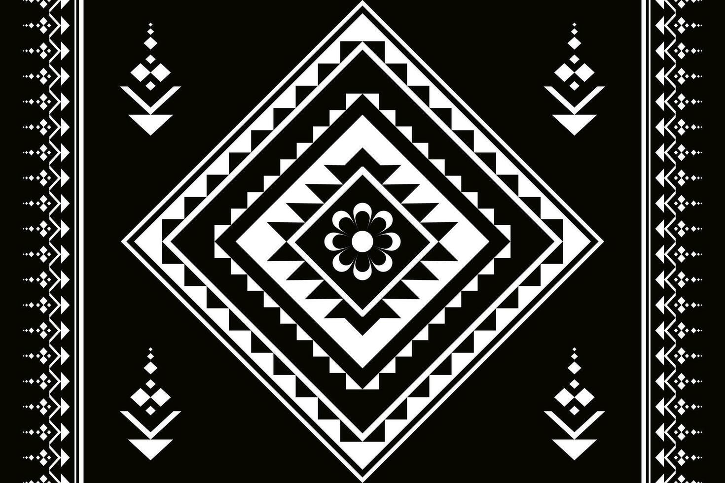 Geometric seamless ethnic pattern. Geometric ethnic pattern can be used in fabric design for clothes, wrapping, textile, embroidery, carpet, tribal pattern vector