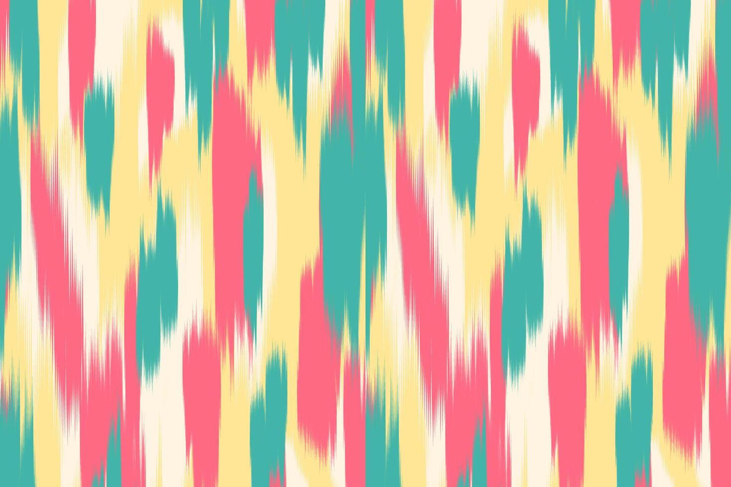 Uzbek ikat pattern and fabric in Uzbekistan. Abstract background for wallpaper, textile, cloth, fashion, table cloth vector