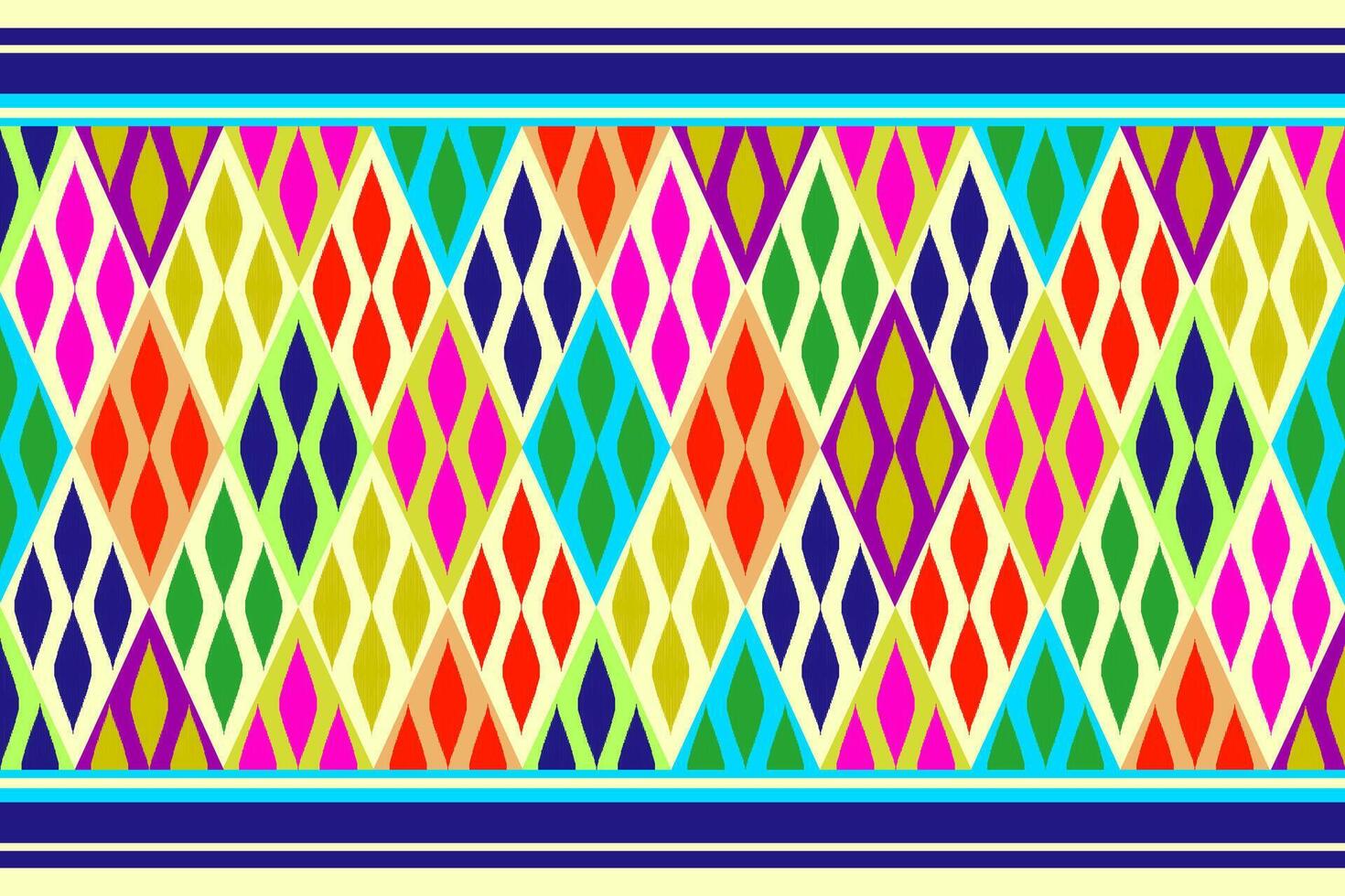 Geometric seamless ethnic pattern. Geometric ethnic pattern can be used in fabric design for clothes, wrapping, textile, embroidery, carpet, tribal pattern vector