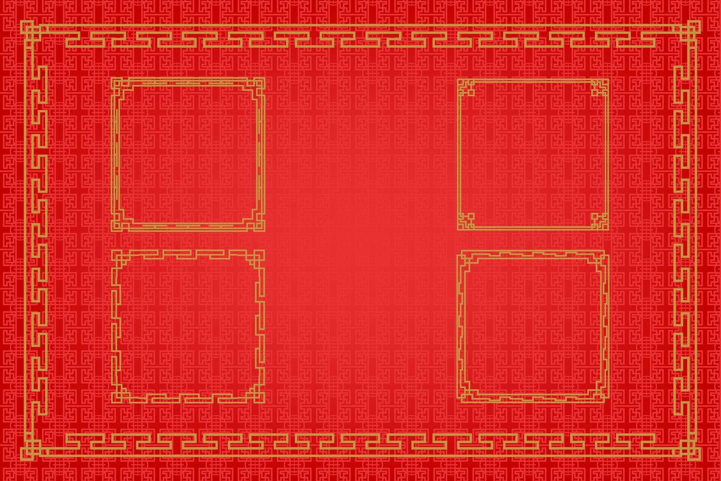 Chinese Oriental Border Ornament vector