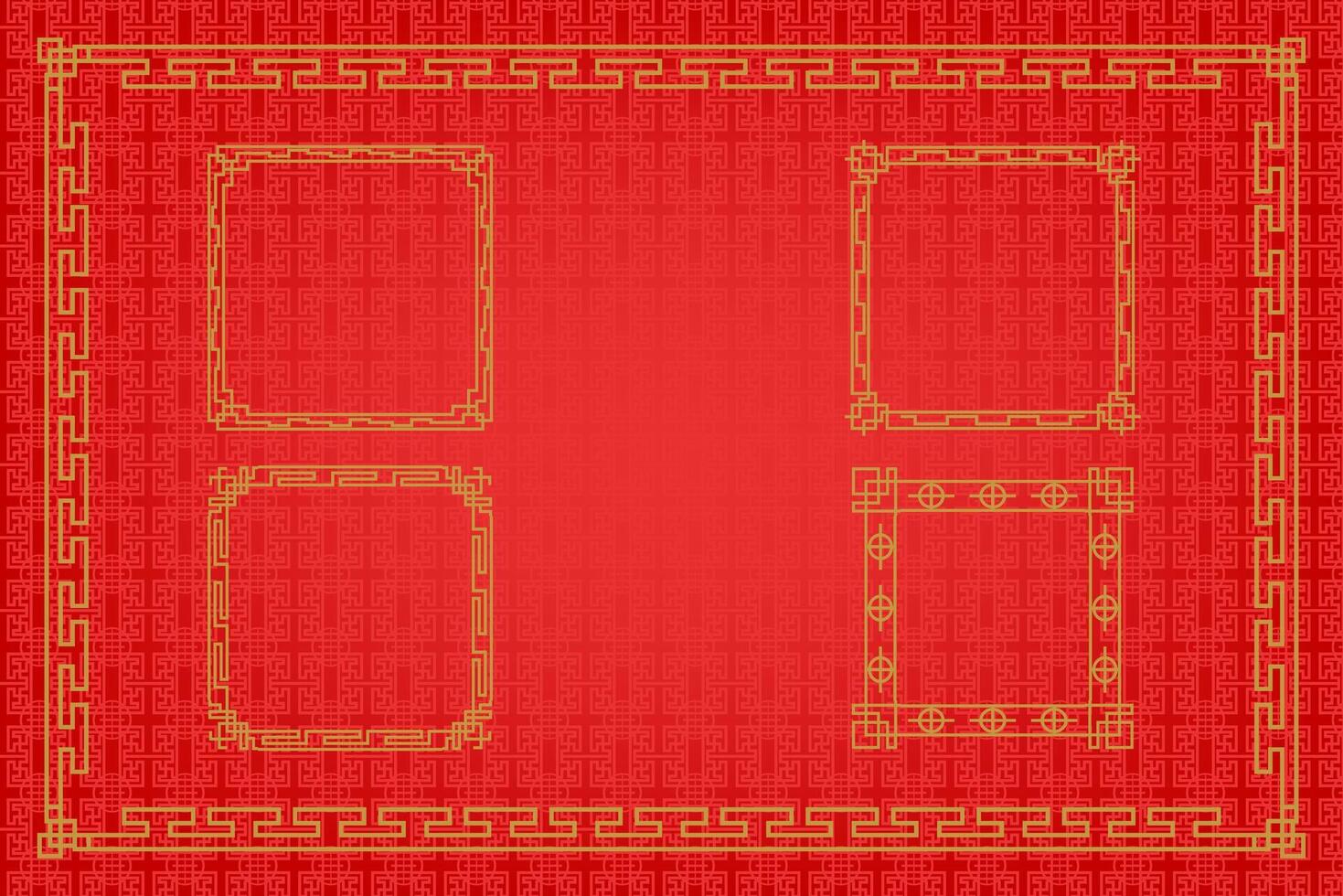 Chinese Oriental Border Ornament vector