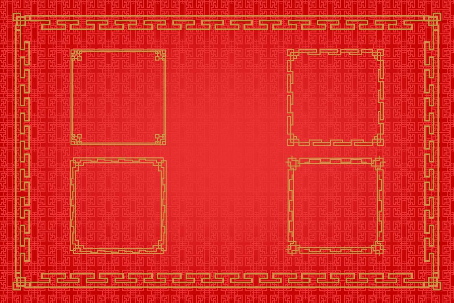 Chinese Oriental Border Ornament vector