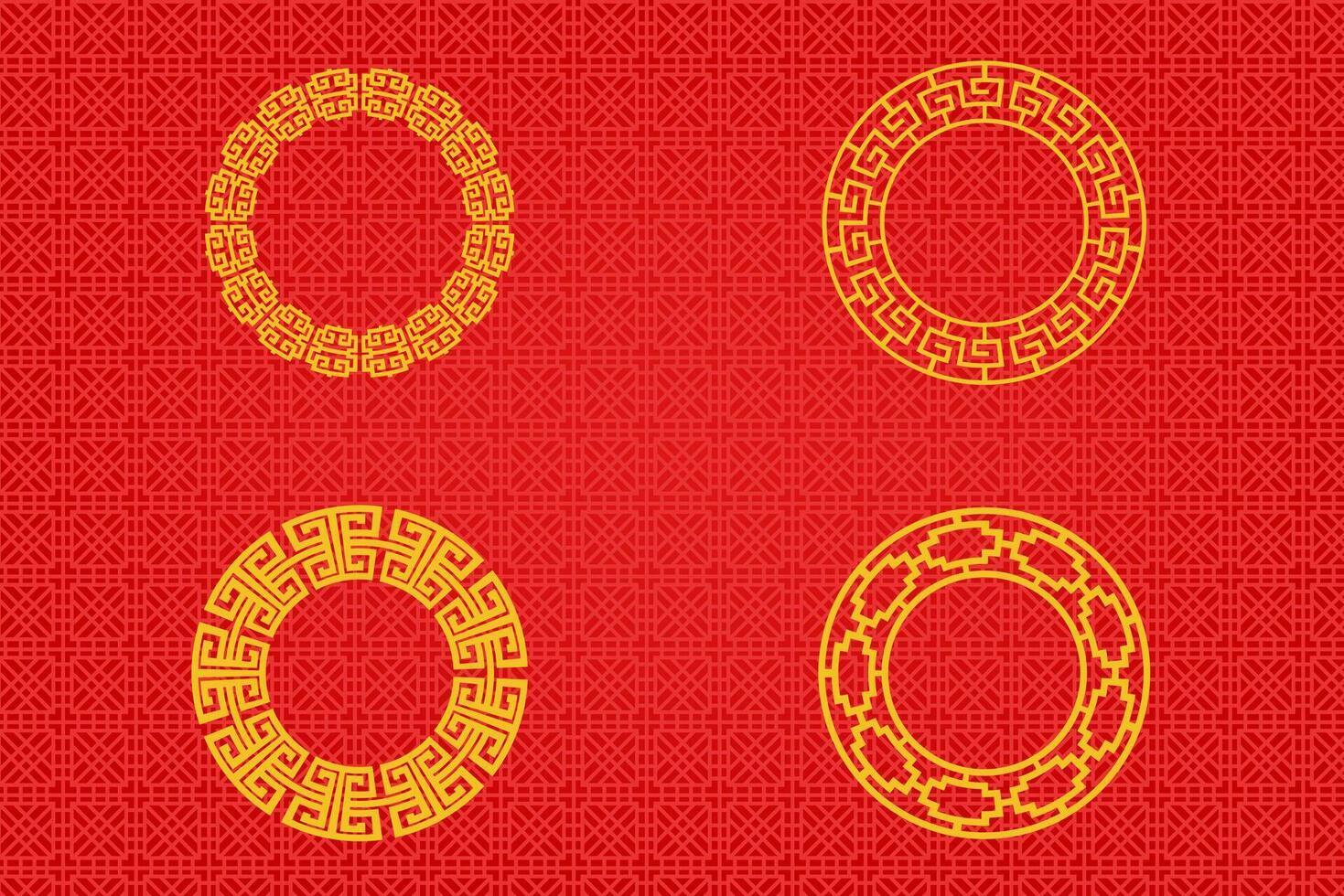 Chinese Oriental Border Ornament vector
