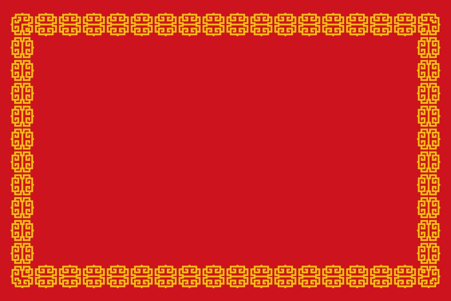 Chinese Oriental Border Ornament East asian decorative art vector
