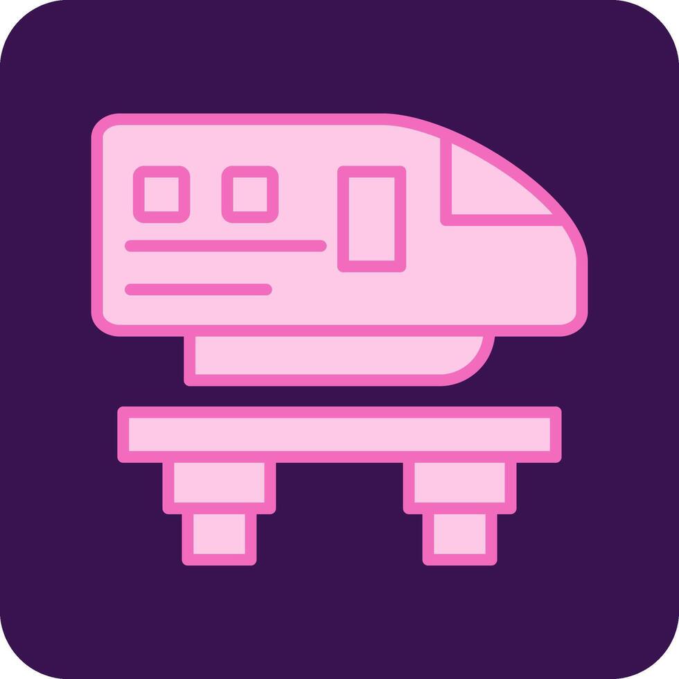 Monorail Vecto Icon vector