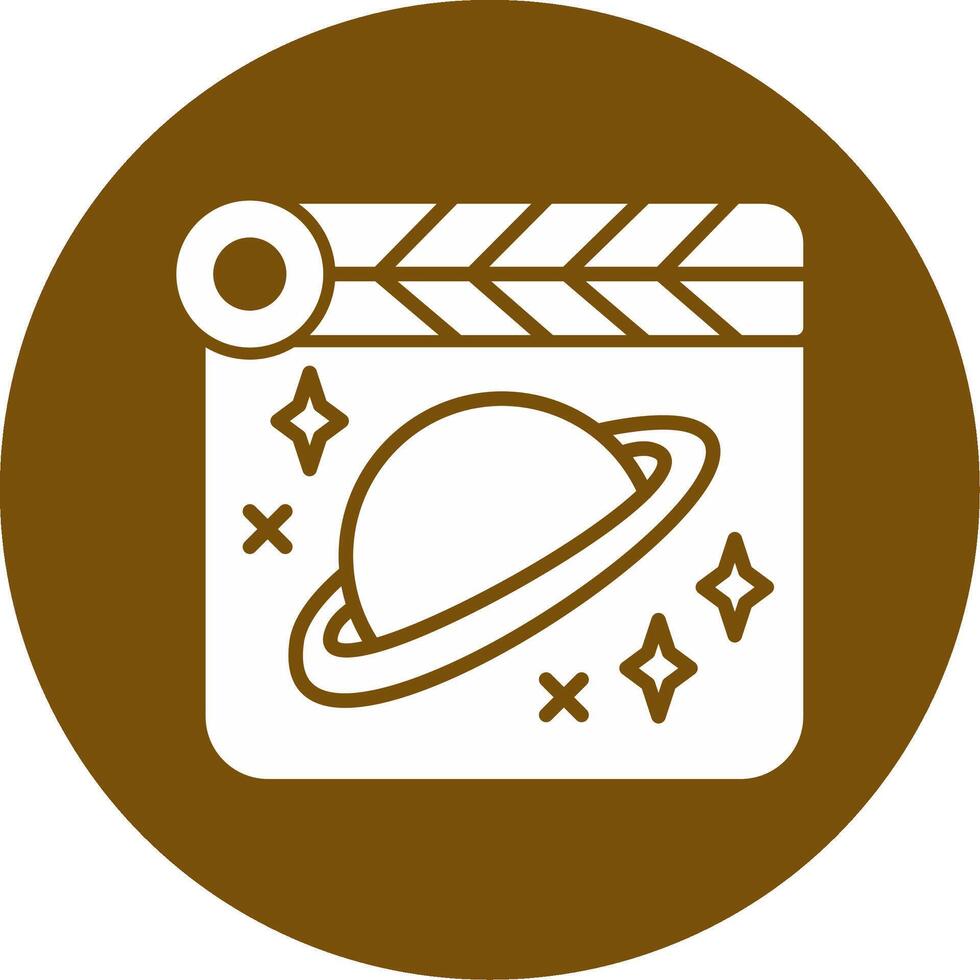 espacio película vecto icono vector