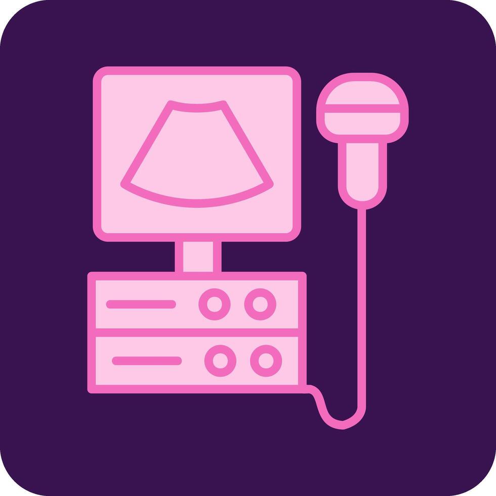 Ultrasound Machine Vecto Icon vector