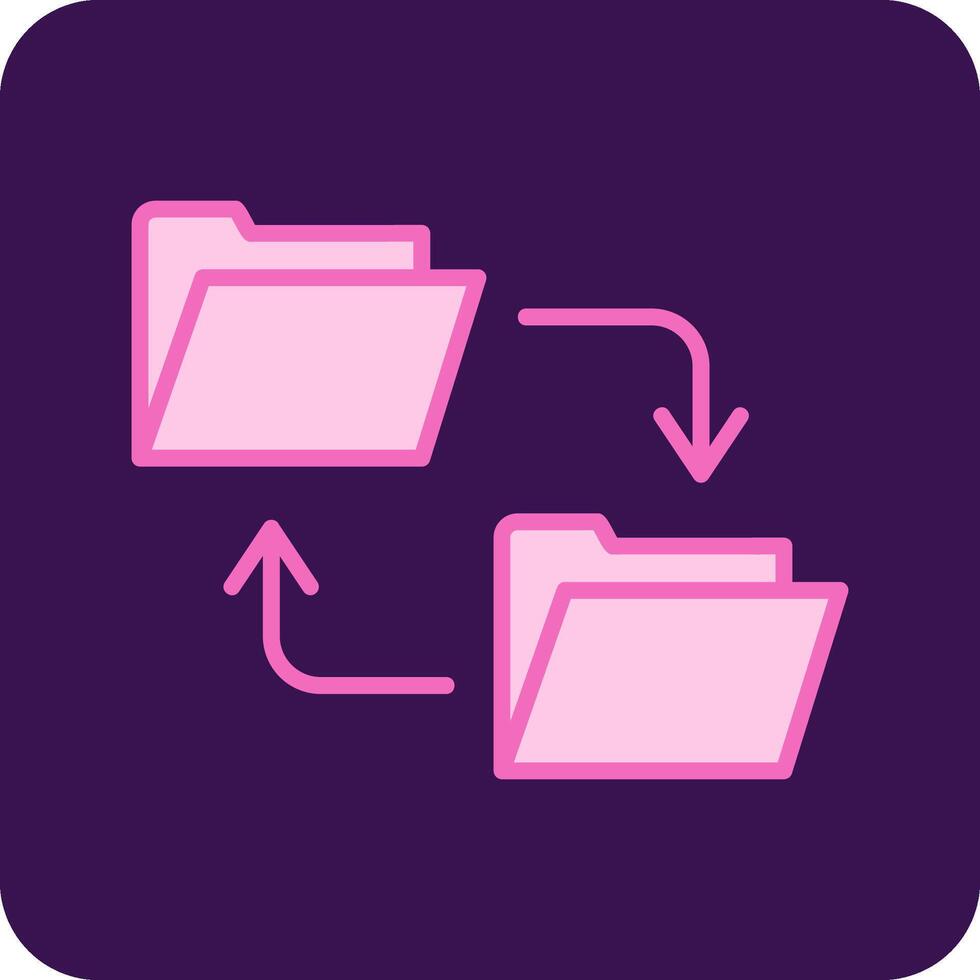 Data Transfer Vecto Icon vector