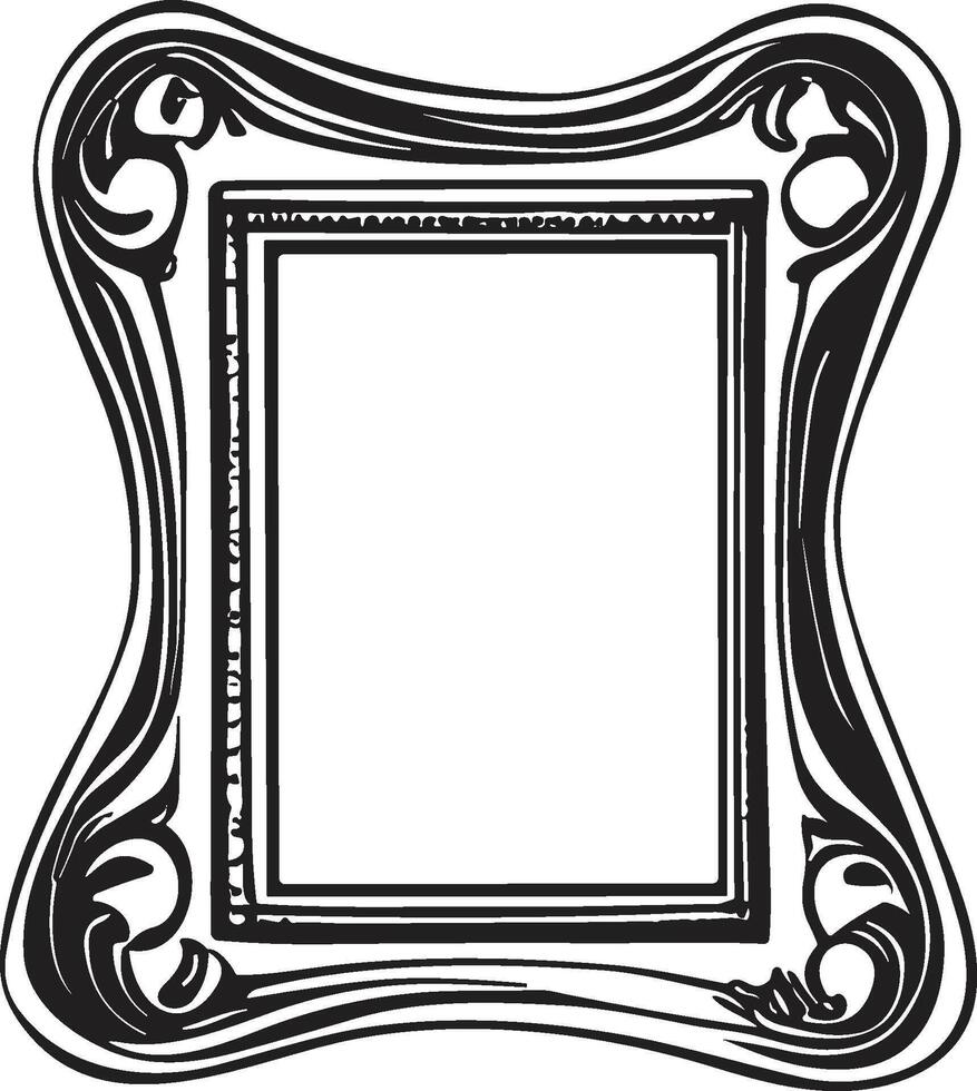 Doodle frame or badge in Doodle or cartoon style vector