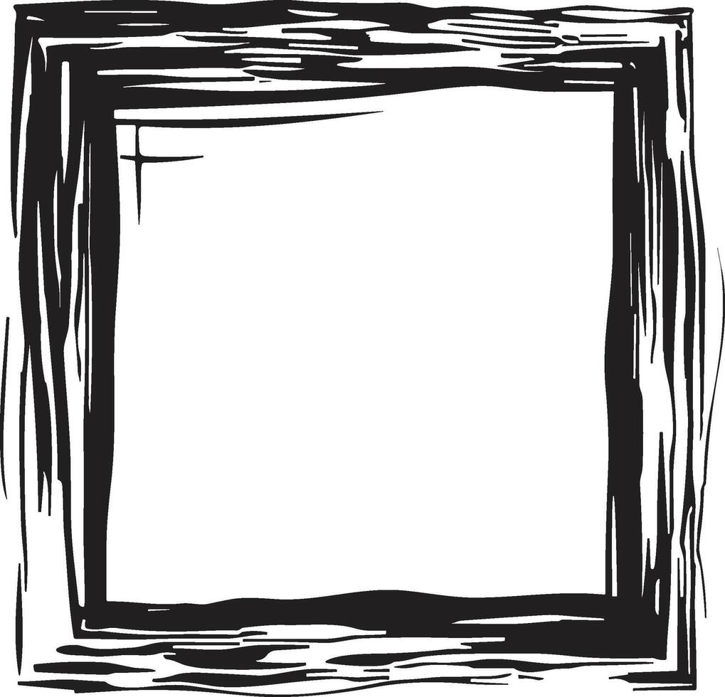 Doodle frame or badge in Doodle or cartoon style vector