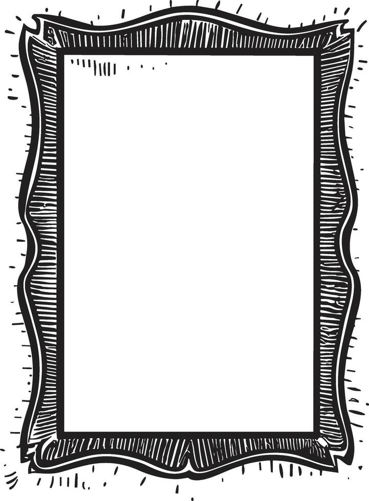 Doodle frame or badge in Doodle or cartoon style vector