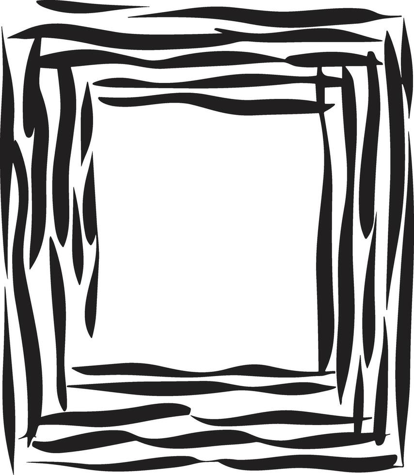 Doodle frame or badge in Doodle or cartoon style vector
