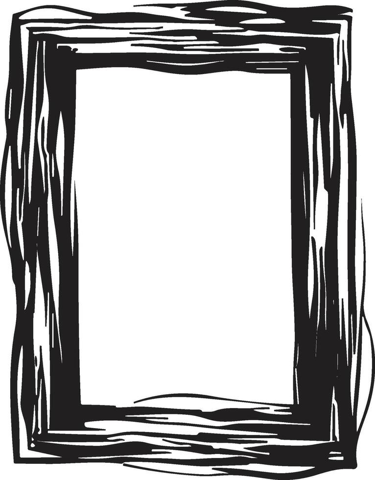Doodle frame or badge in Doodle or cartoon style vector