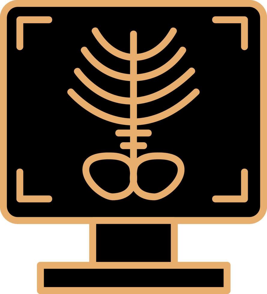 X-ray Bone Vecto Icon vector