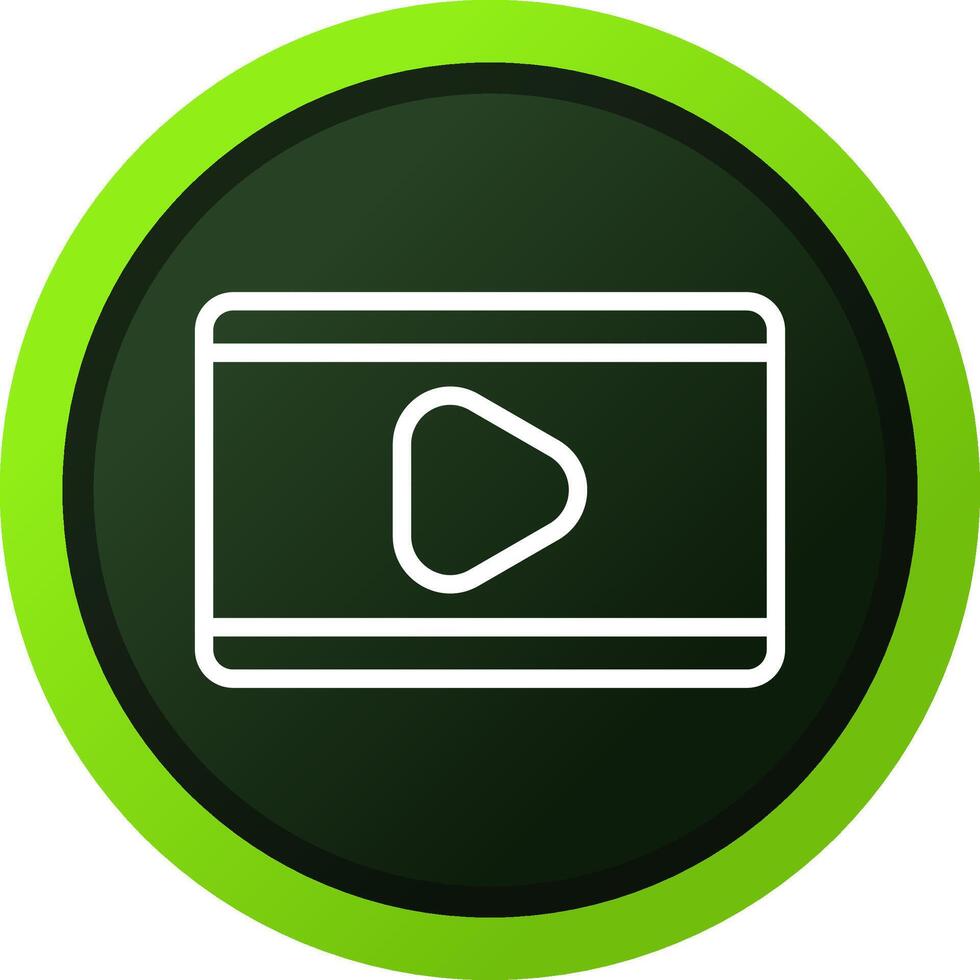 Video Play Creative Icon Design vector
