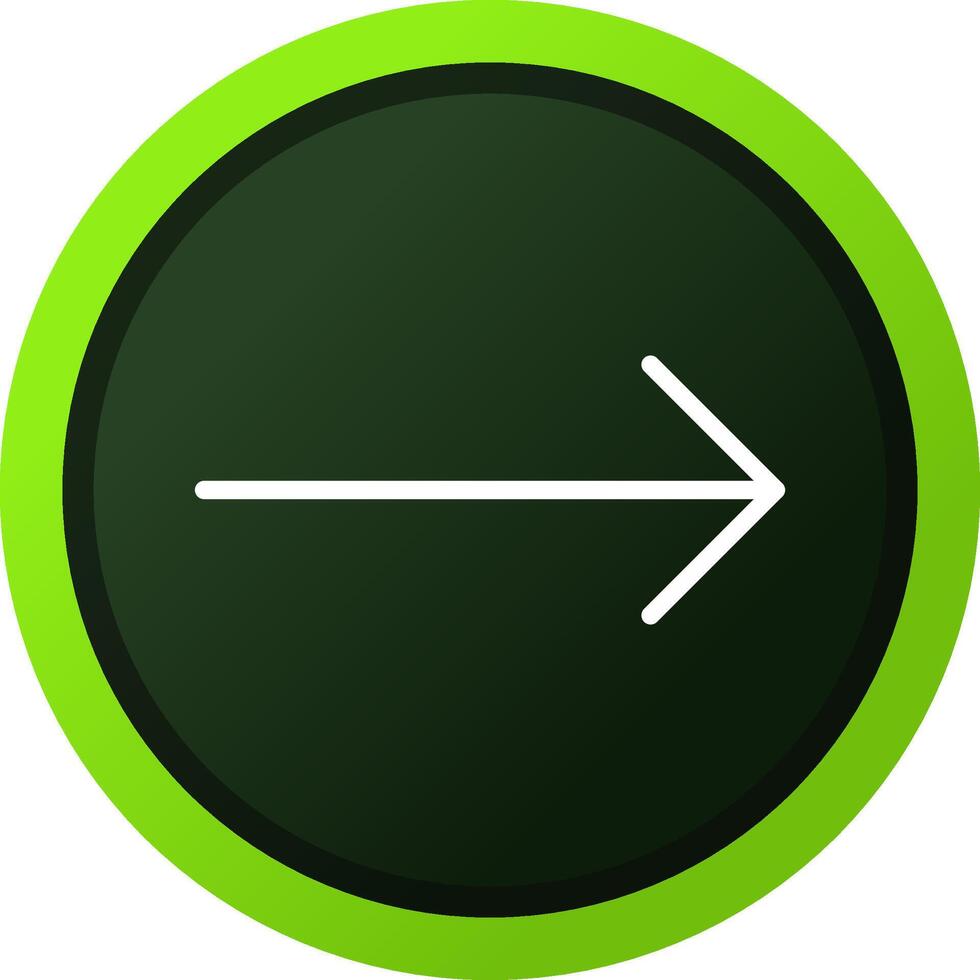 Right Arrow Creative Icon Design vector