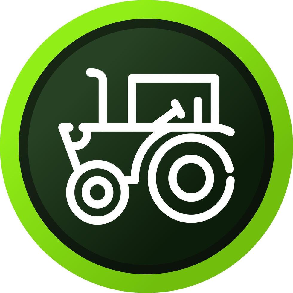 diseño de icono creativo de tractor vector