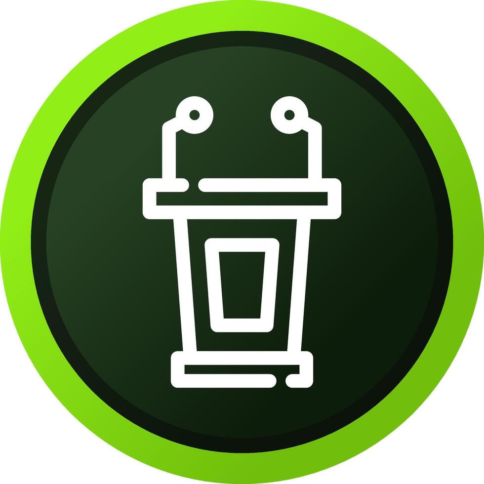 Lectern Creative Icon Design vector