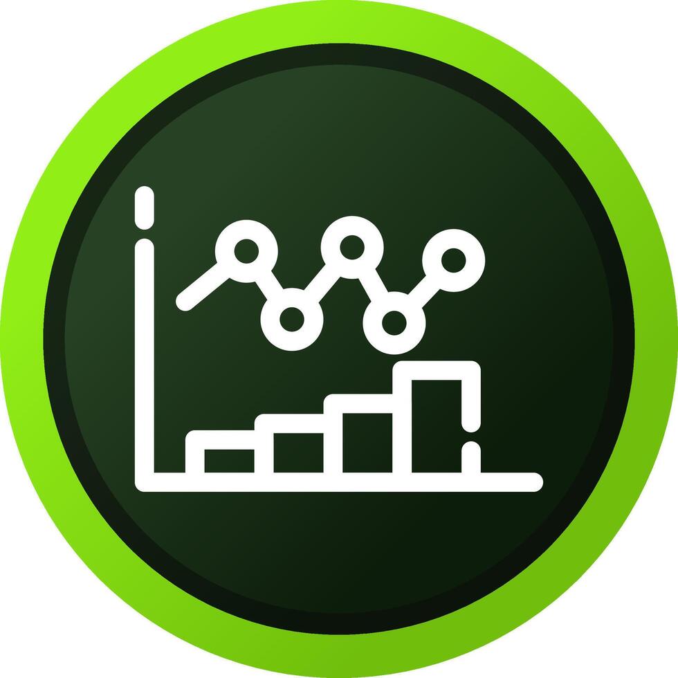 Bar Chart Creative Icon Design vector