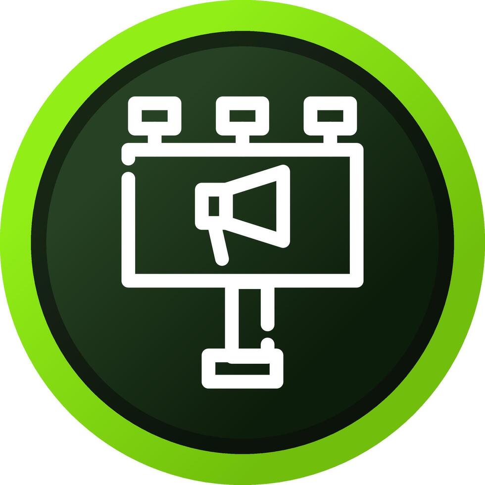 Billboard Creative Icon Design vector