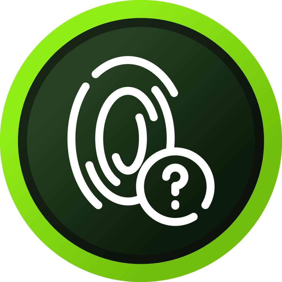 Fingerprint Creative Icon Design vector