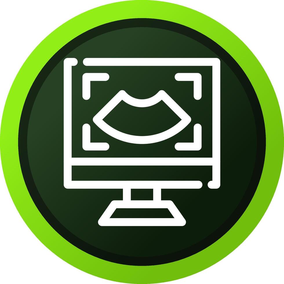 Ultrasound Creative Icon Design vector
