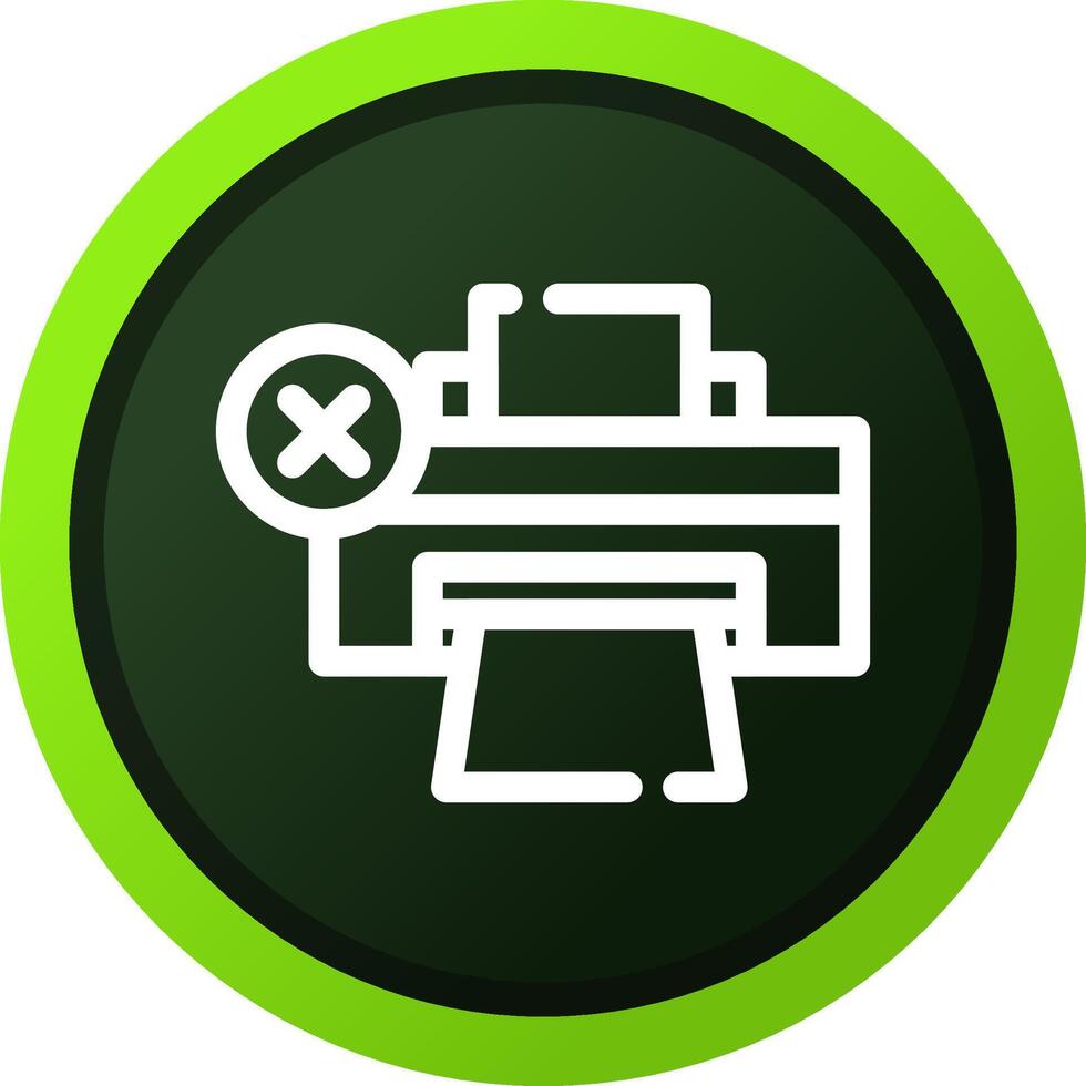 Printer Error Creative Icon Design vector