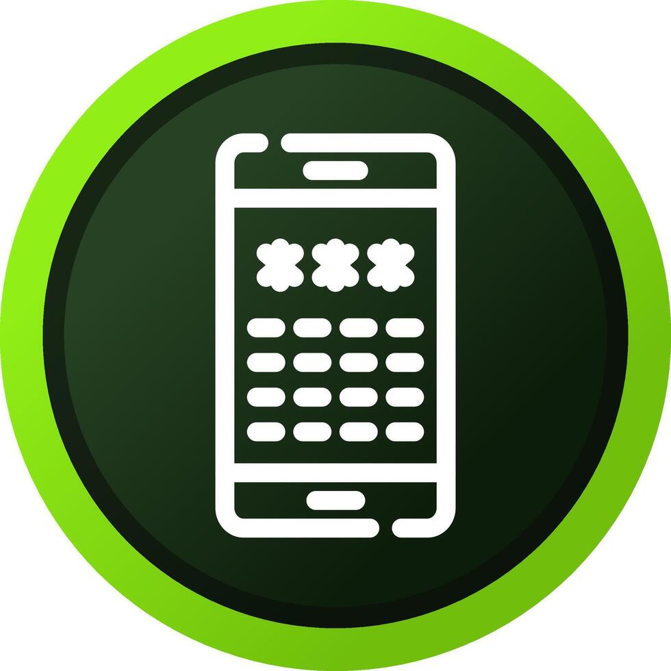 Pin Code Creative Icon Design vector