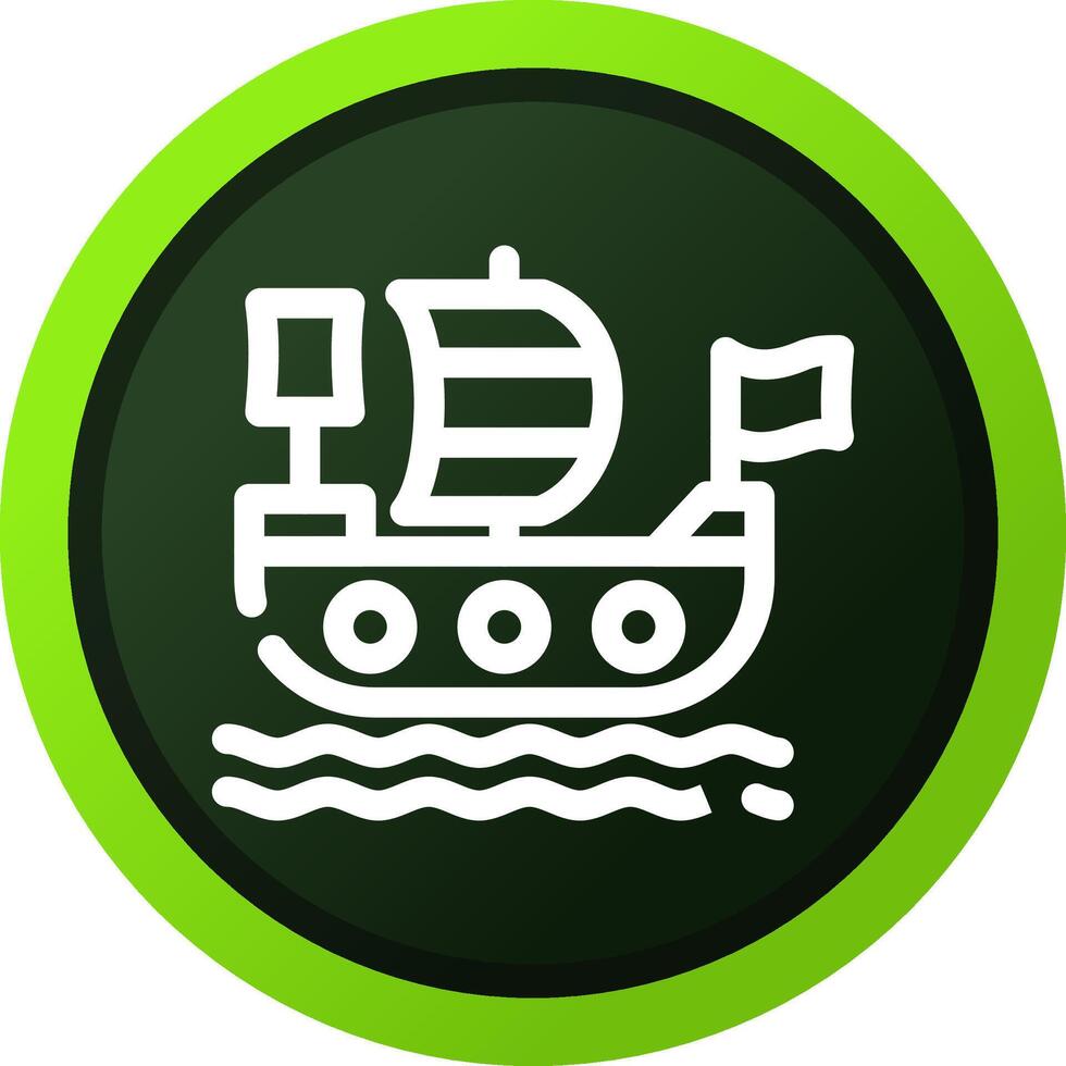 Pirates Ship Creative Icon Design vector