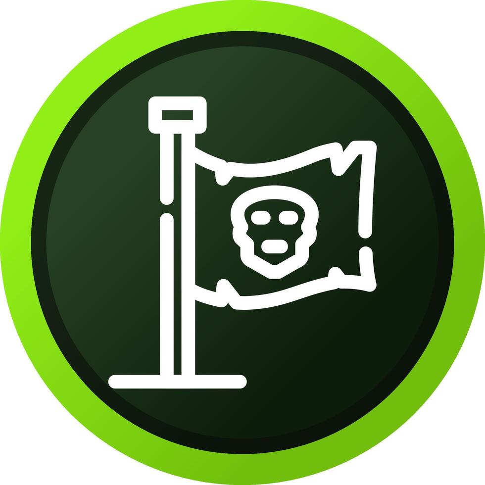 Pirates Flag Creative Icon Design vector