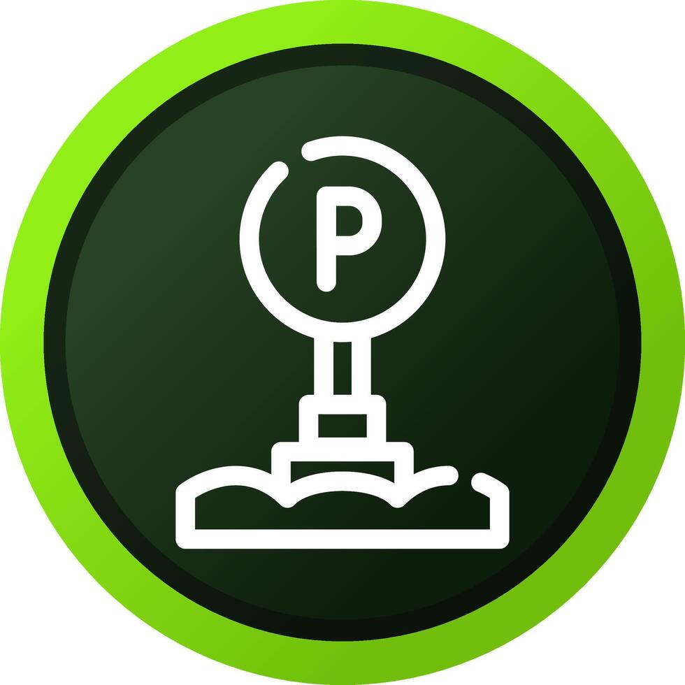 Parking Sign Creative Icon Design vector