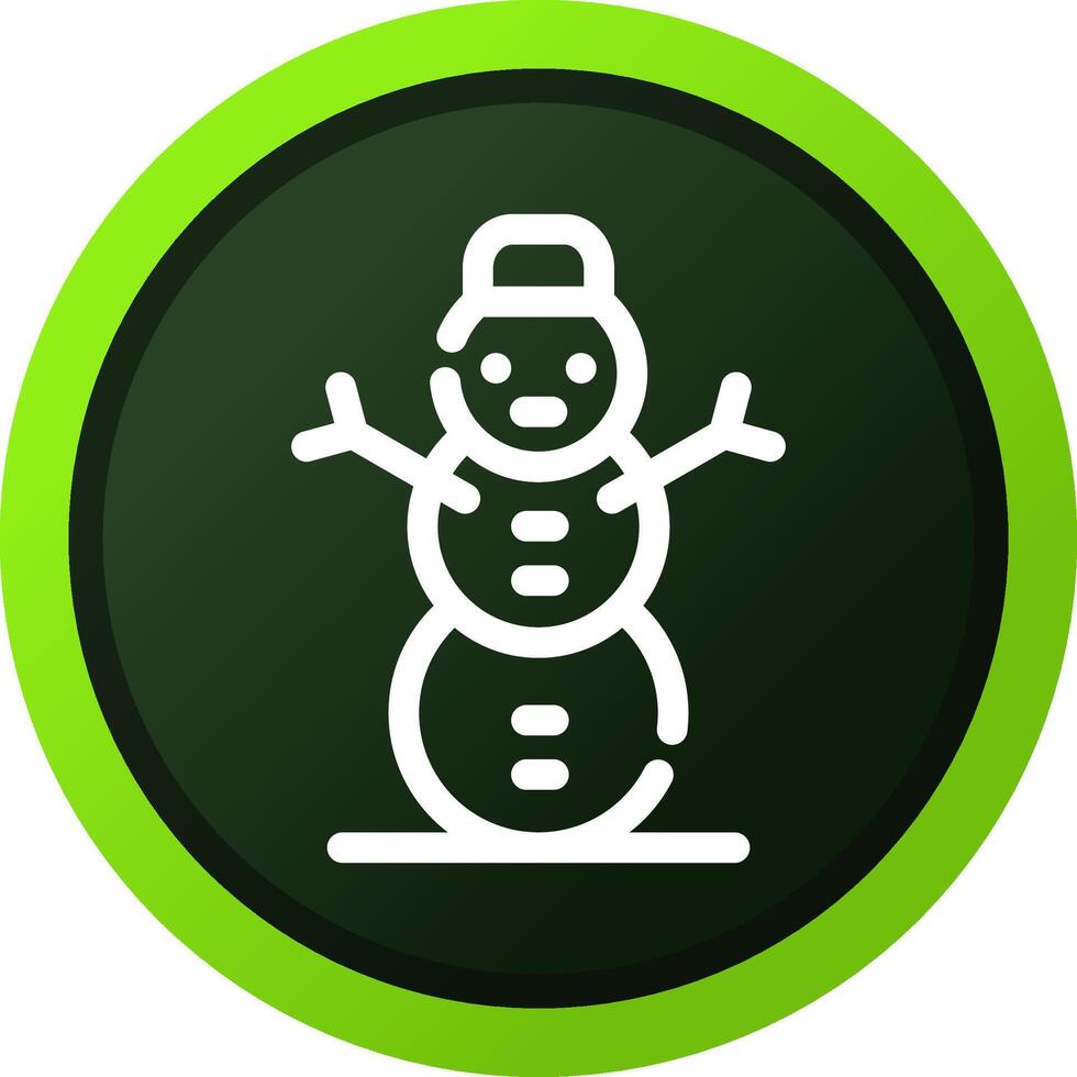 Snowman Creative Icon Design vector