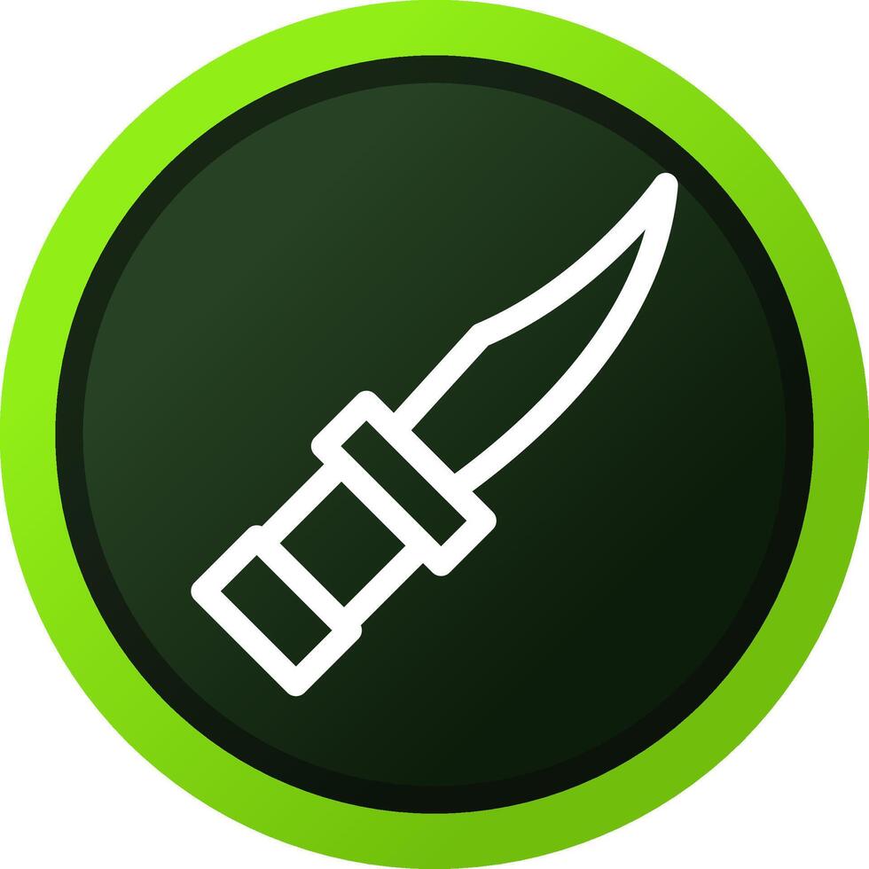 cuchillo de policía diseño de icono creativo vector