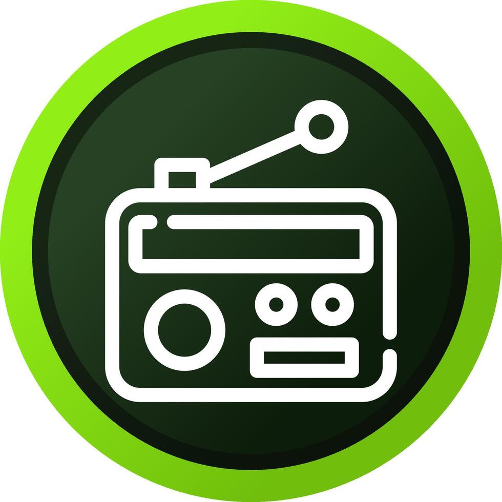 diseño de icono creativo de radio vector