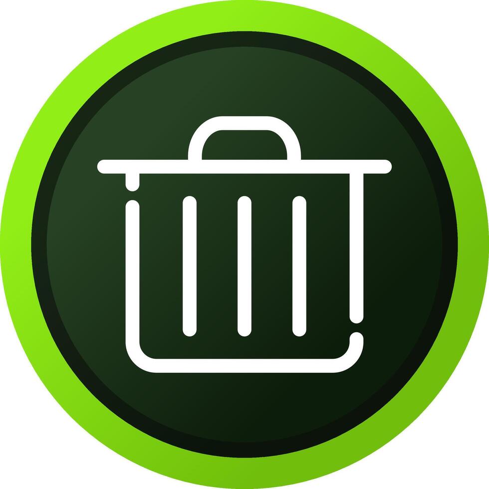 Trash Bin Creative Icon Design vector