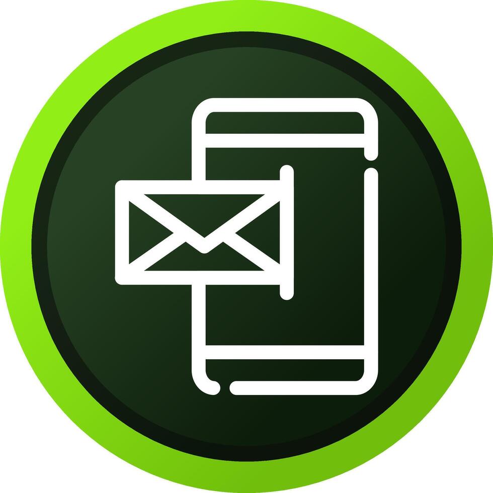 Mobile Email Creative Icon Design vector