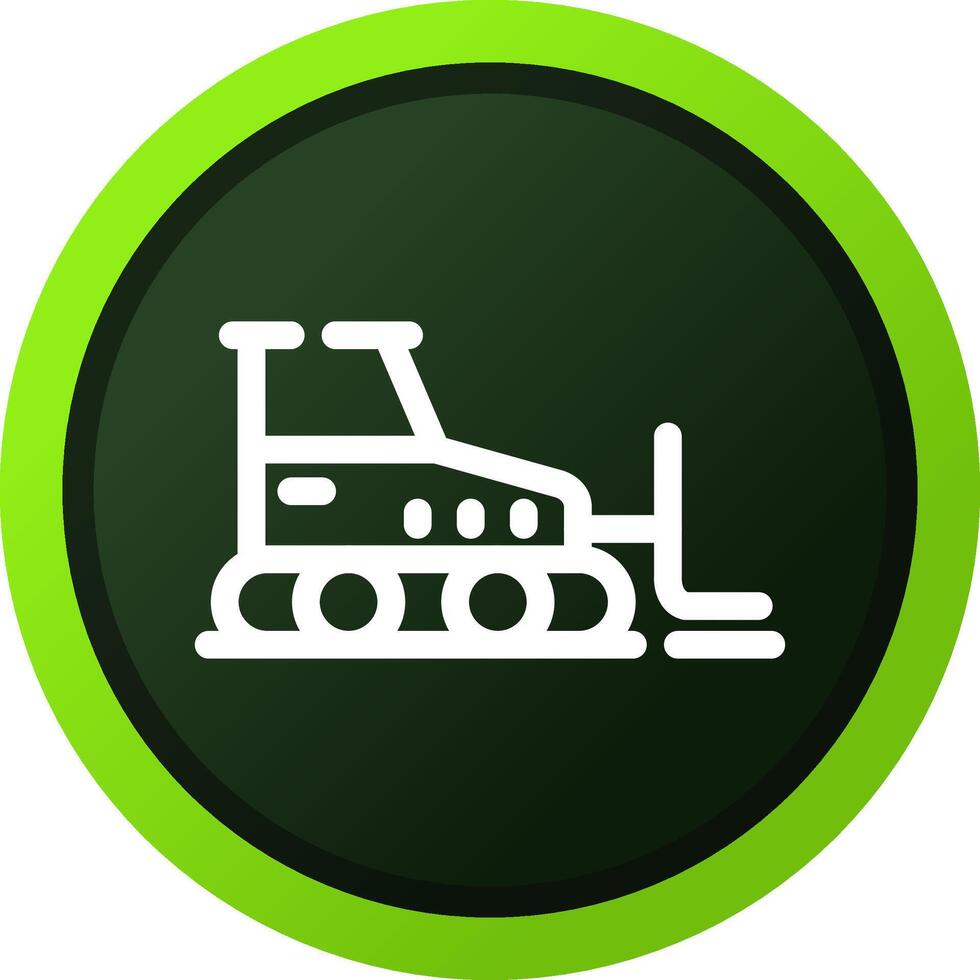 Bulldozer Creative Icon Design vector