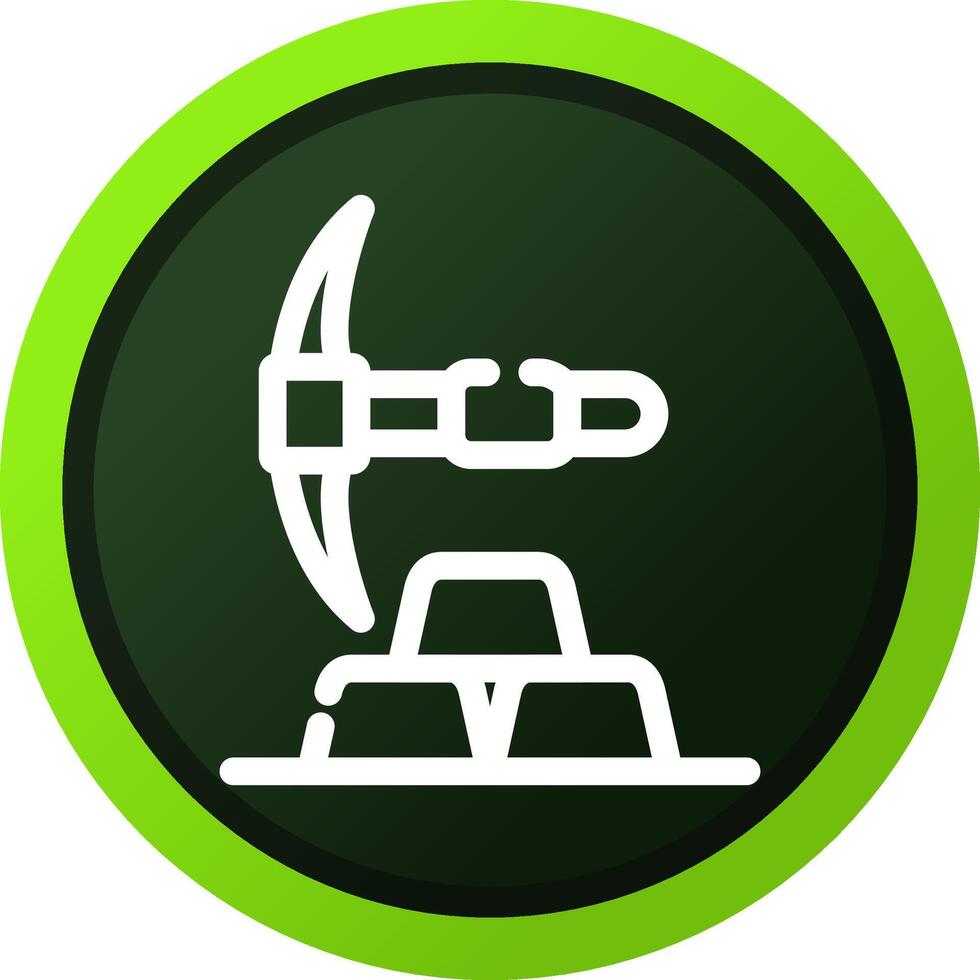 Gold Mine Creative Icon Design vector