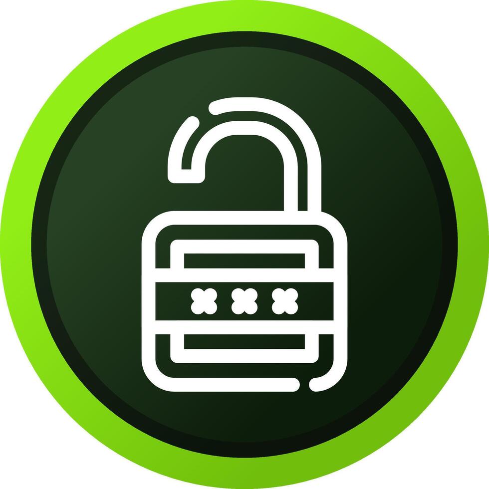 Lock Open Creative Icon Design vector