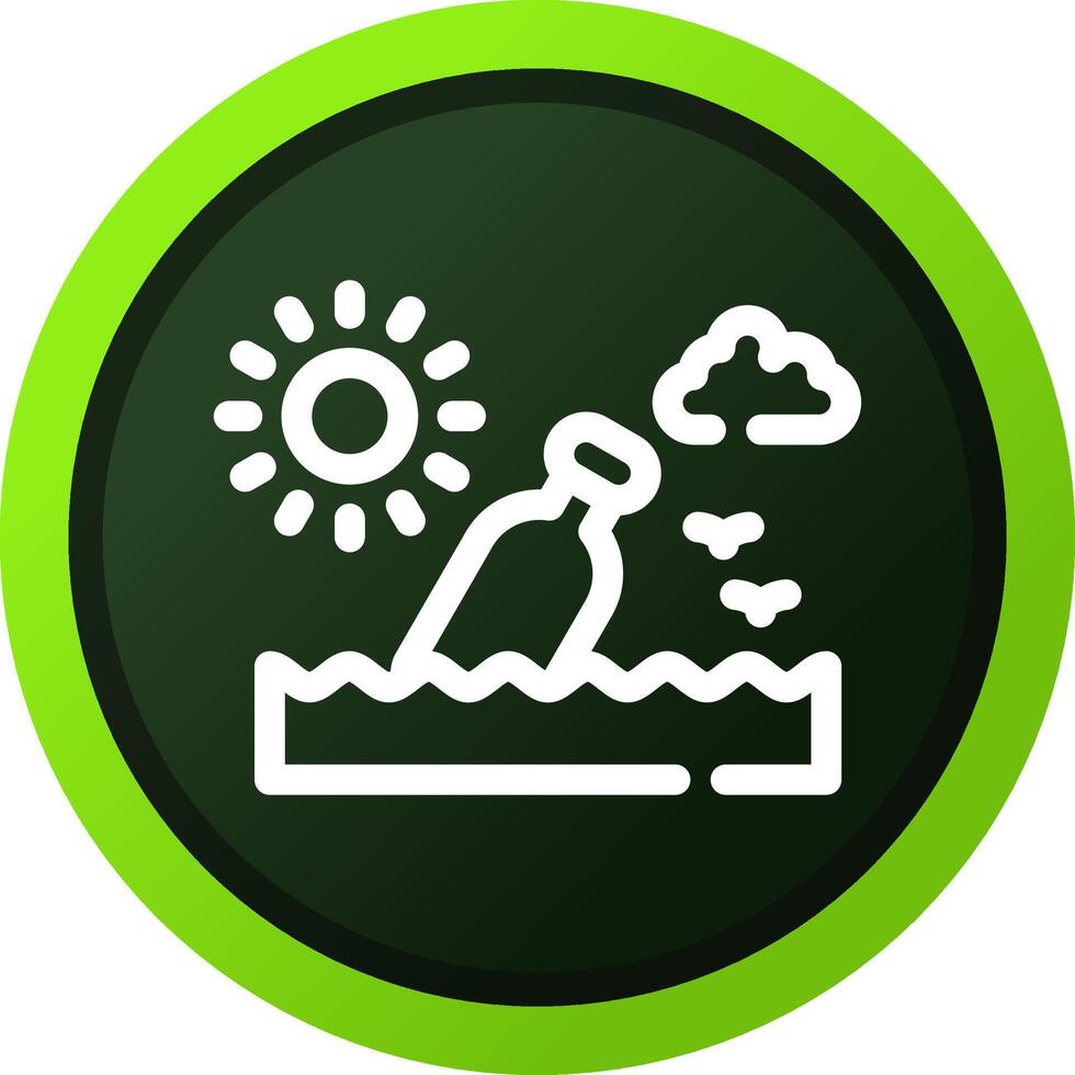 Message In A Bottle Creative Icon Design vector