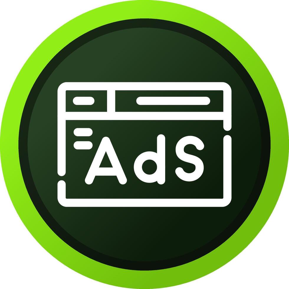 Advertising Creative Icon Design vector