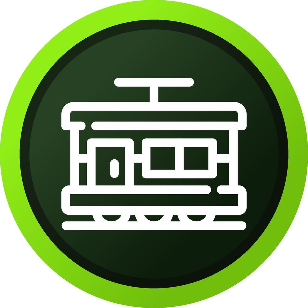 Tram Creative Icon Design vector